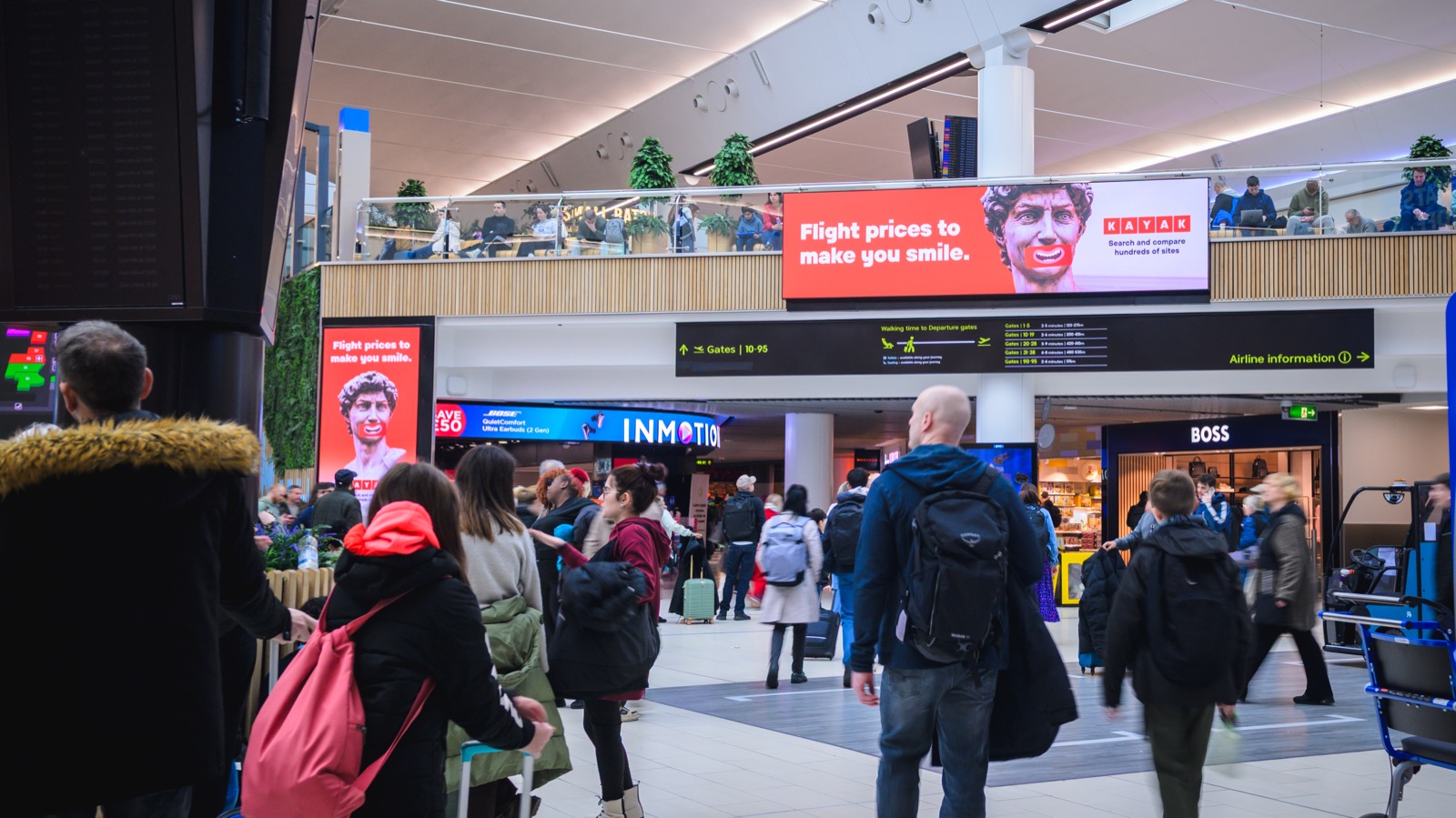 Full terminal brand takeover across multiple advertising surfaces